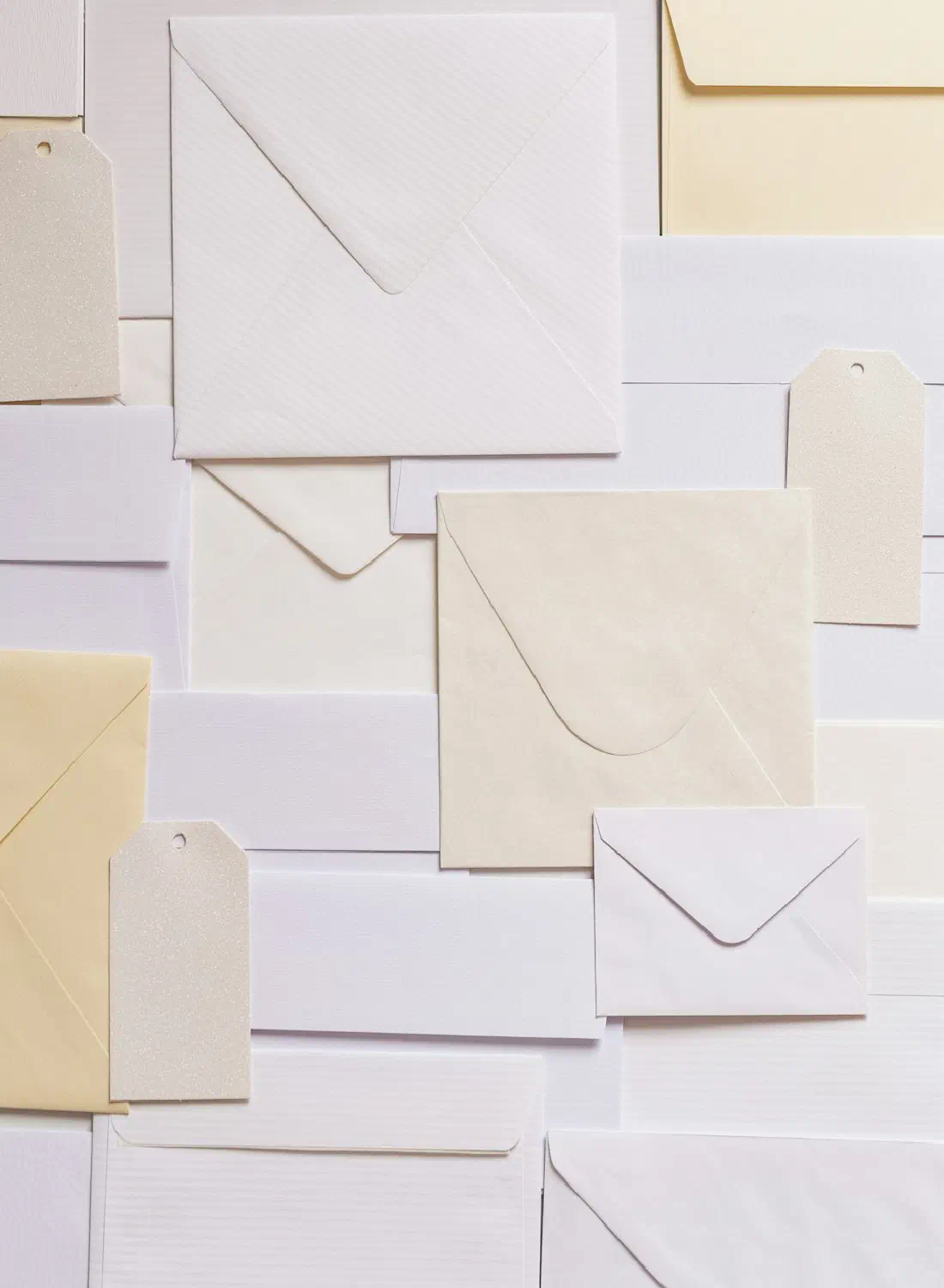 A wall of envelopes in every size — most mail arrives; yours needs to prove itself